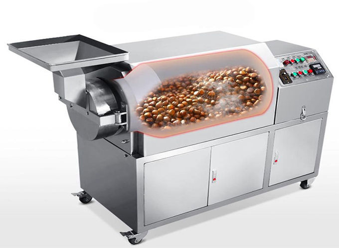 stainless steel roasted pepper soya beans machine walnut hazelnut roasting maker equipment