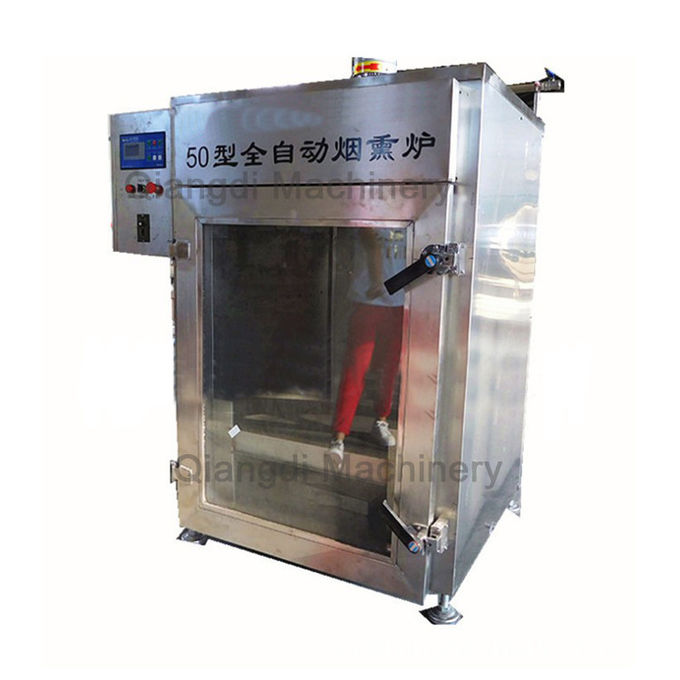 electric type automatic fish meat chicken bacon sausage smoking machine