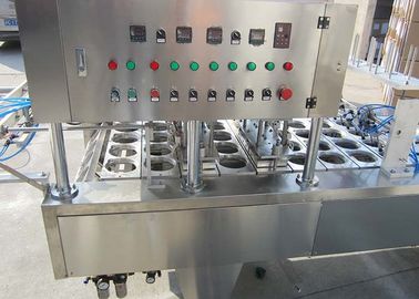 high quality stainless steel material chocolate/food cups sealing and filling machine