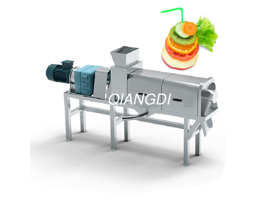 Industrial Automatic Double Screw Berry Pineapple Apple Grape Herb Vegetable Fruit Juice Squeezing Machine