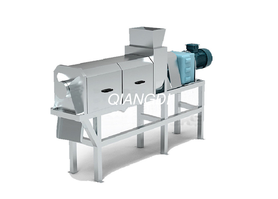 Industrial Automatic Double Screw Berry Pineapple Apple Grape Herb Vegetable Fruit Juice Squeezing Machine