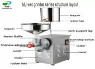 small electric wet grain paste milk corn grinder/rice stone grinding machine