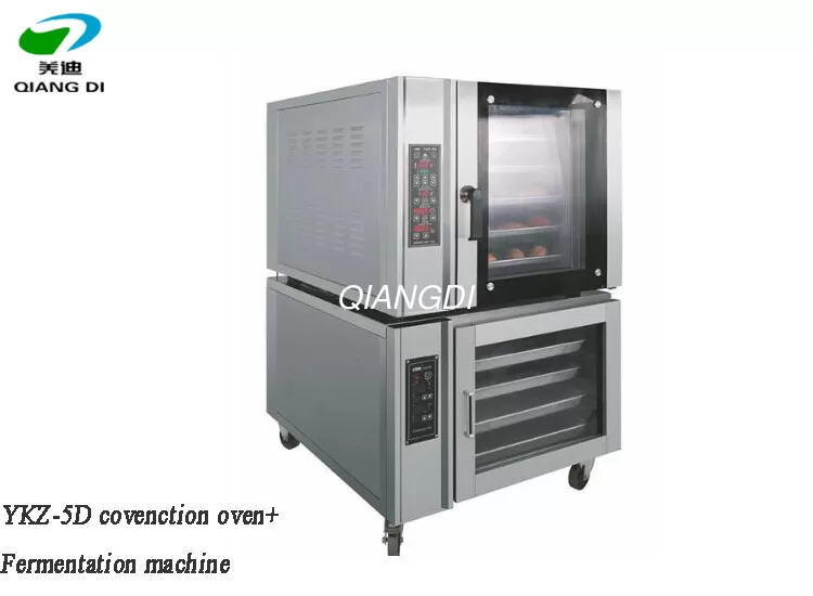 small stainless steel electric  5 trays convection oven+proofer