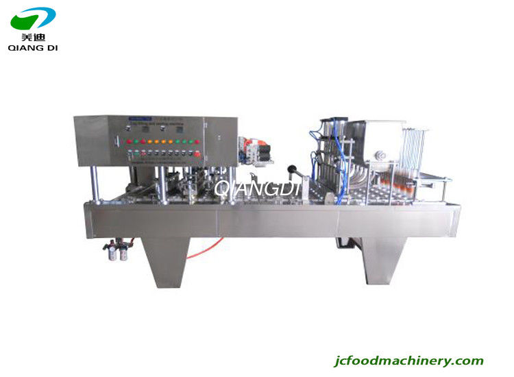 stainless steel material container packing machine/ filling and sealing machine