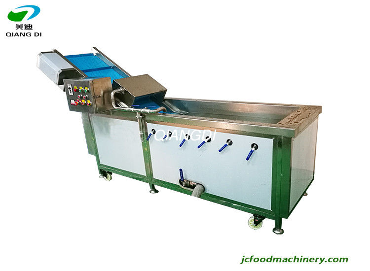 industrial automatic fruits and vegetables washing machine for high pressure air bubble with water circle device