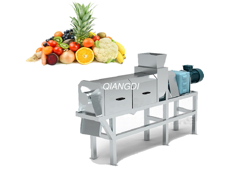 Industrial Automatic Double Screw Berry Pineapple Apple Grape Herb Vegetable Fruit Juice Squeezing Machine
