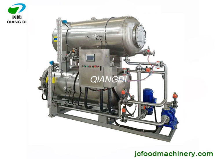 two open door type automatic sterilizer autoclave machine for pouches food