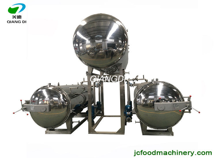 industrial semi-automatic electric autoclave sterilizer machine for bottles/pouches/bags/canned food