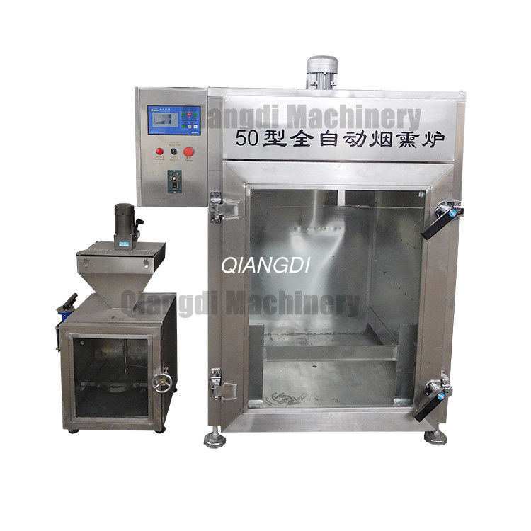 electric type automatic fish meat chicken bacon sausage smoking machine